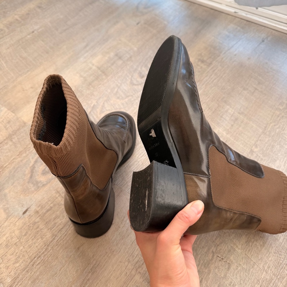 See by Chloe women’s Brown Leather Ankle Chelsea Boots size 37 - Picture 6 of 8